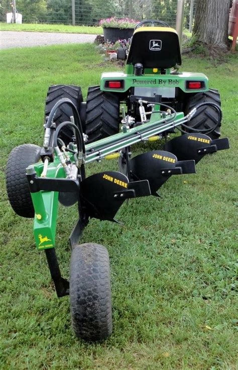 The 14" Single Bottom <b>Plow</b> by Everything Attachments is designed to flip over soil preparing the ground for gardening. . Small garden tractor plow